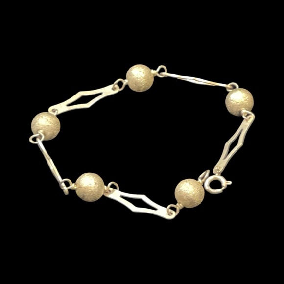 Elegant Unusual 925 Sterling Silver Italian Bracelet Made in Italy Vintage 70’s - Picture 2 of 15